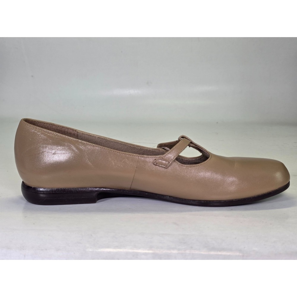 Munro American Mary Jane Women's Shoes Size 9 Beige Tan Leather Slip On Loafers - Picture 3 of 11